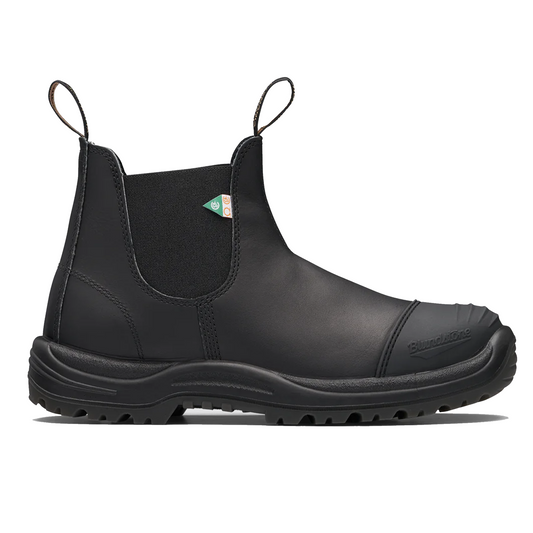 #168 - CSA Work & Safety Black w/ Rubber Toe Cap