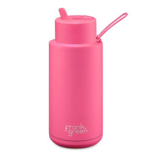 Frank Green 34oz Reusable Bottle with Flip Straw